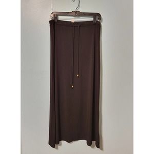 NWOT. Michael Kors Drawstring Maxi Skirt. Size Medium. Black.